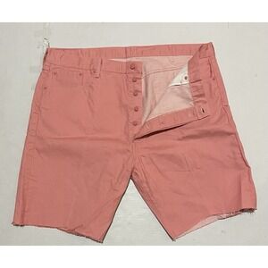 NWOT Levi's 501 Button Fly Men Shorts 44 X 10 Pink DIY Cutoff Frayed Raw Hem